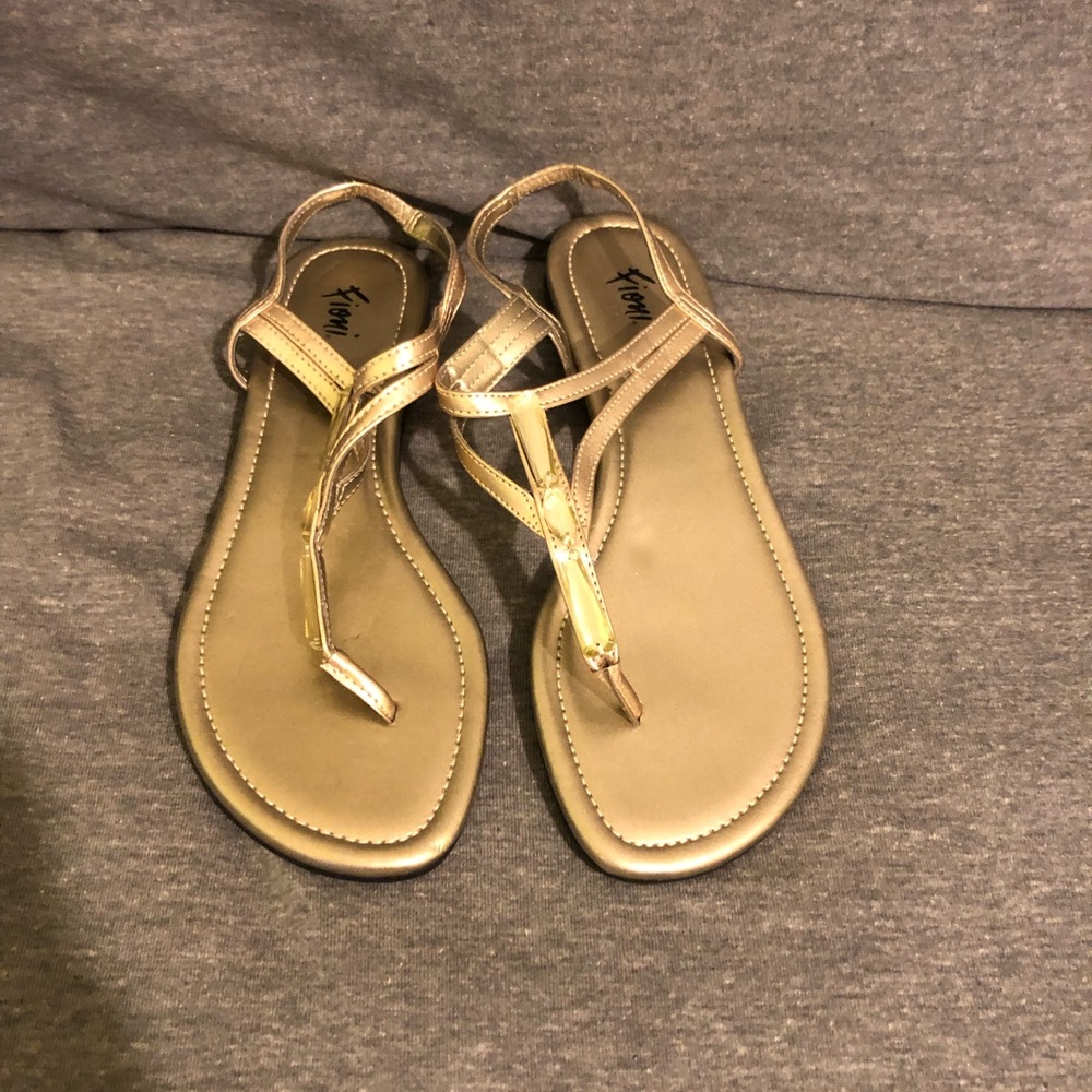 Gold sandals!
